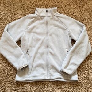 Marmot Polartec full zip fleece women’s Large light blue.